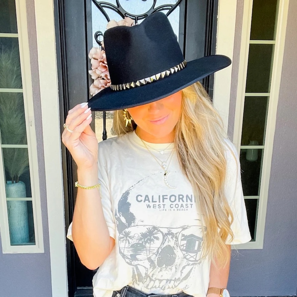 Olive and Pique Studded Rancher Hat